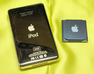 iPod 4th g と　iPod nano